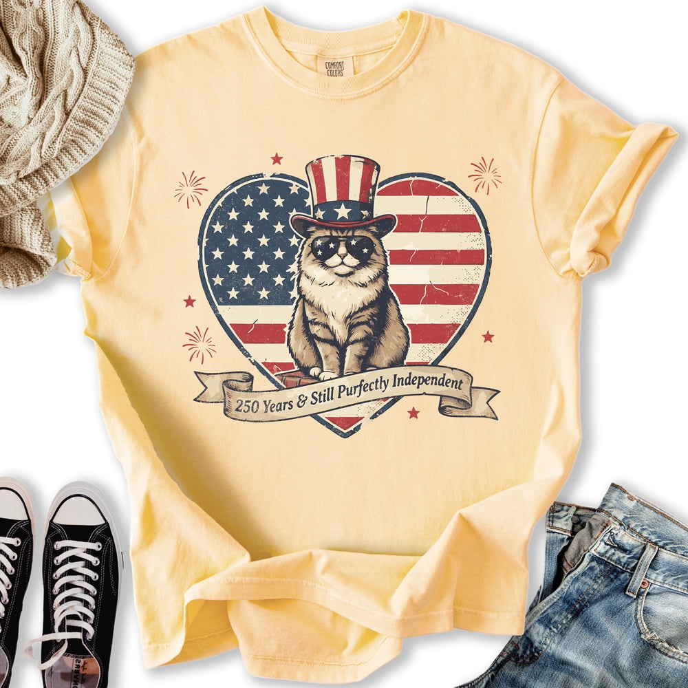 Purfectly Independent Cat T-Shirt