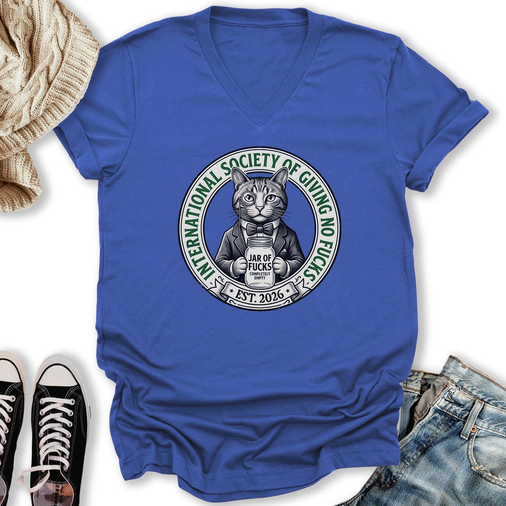 Not GAF Society V-Neck Tee