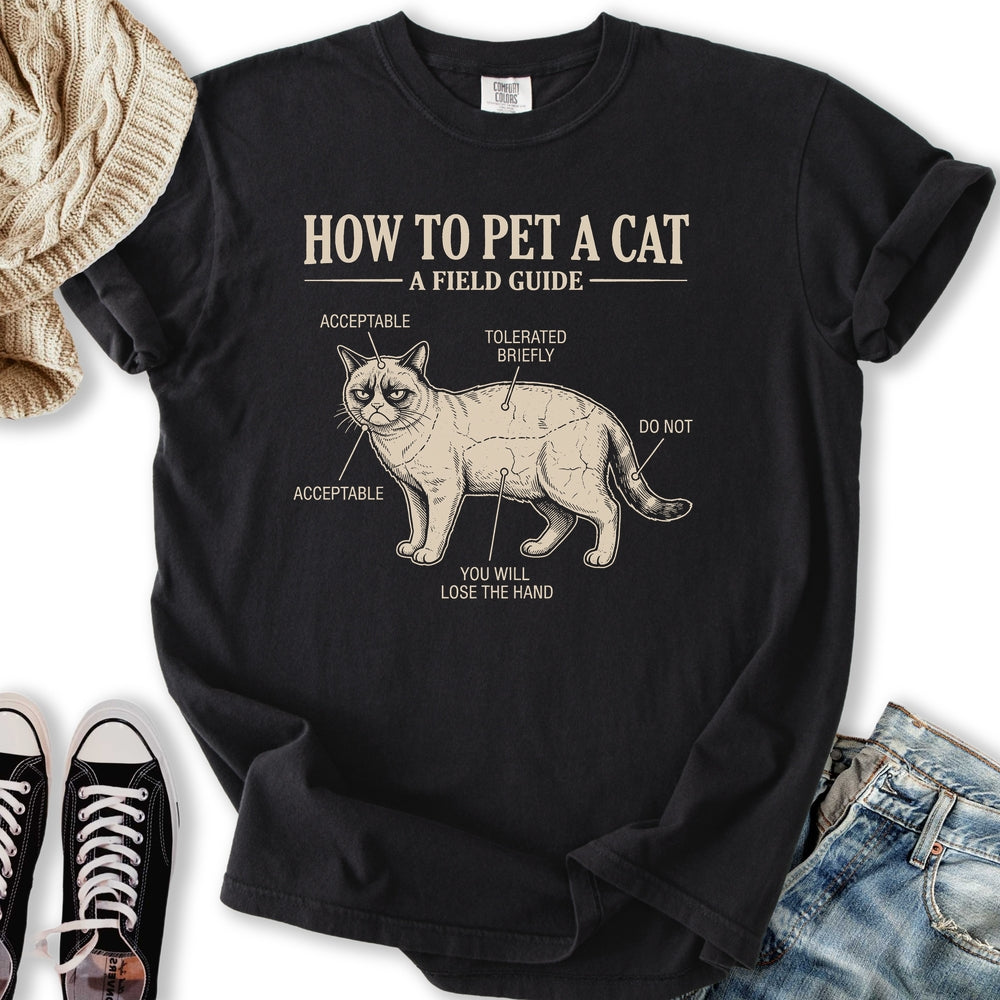 How To Pet A Cat Relaxed Tee