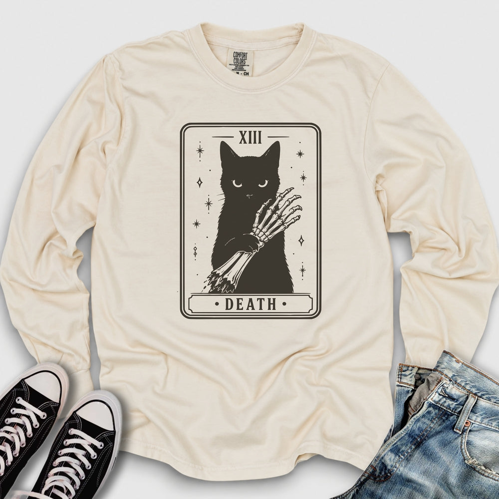 Death Cat Tarot Long Sleeve Tee