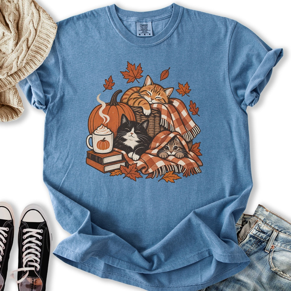 Retro Fall Cats Relaxed Tee