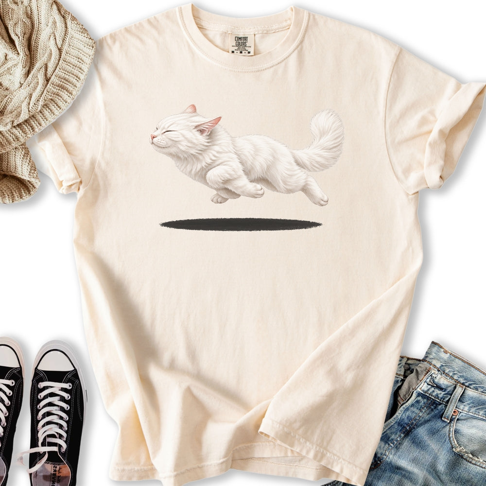 White Cat Zoomies Relaxed Tee