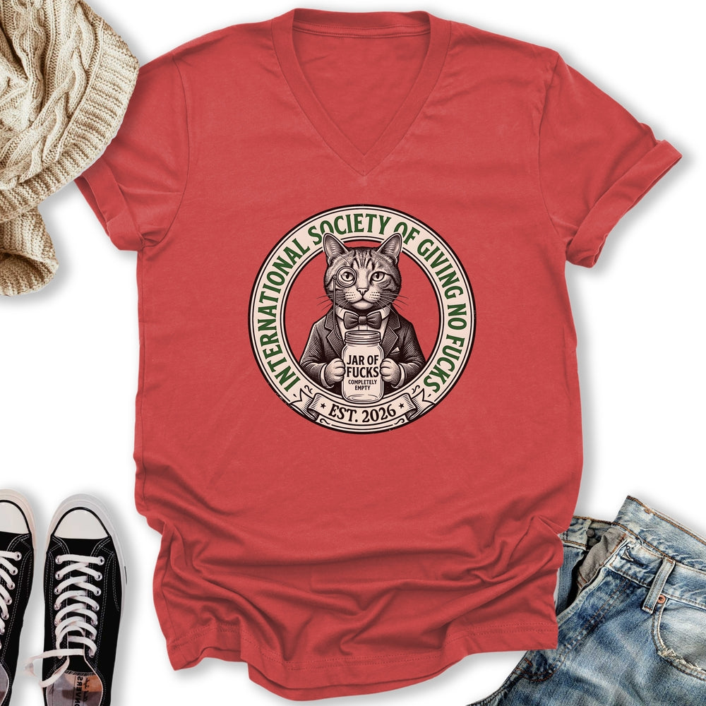 Not GAF Society V-Neck Tee