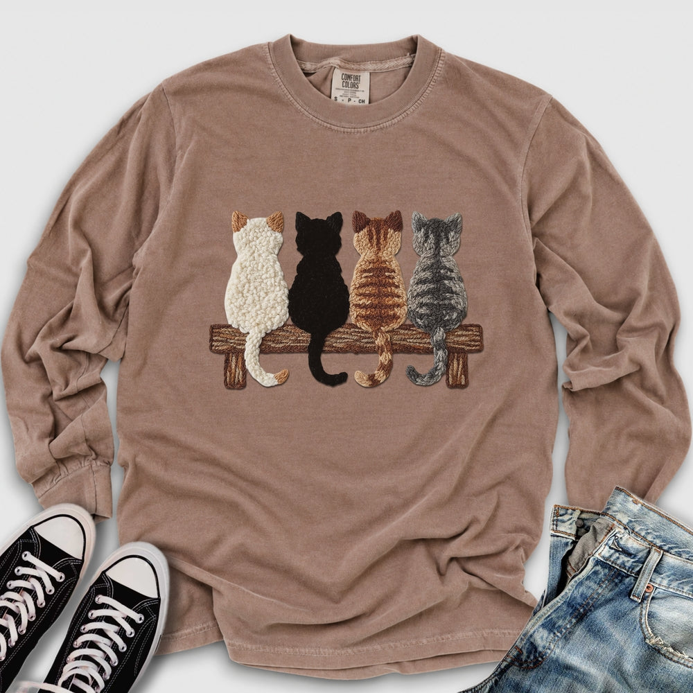 Four Cats Yarn Long Sleeve Tee