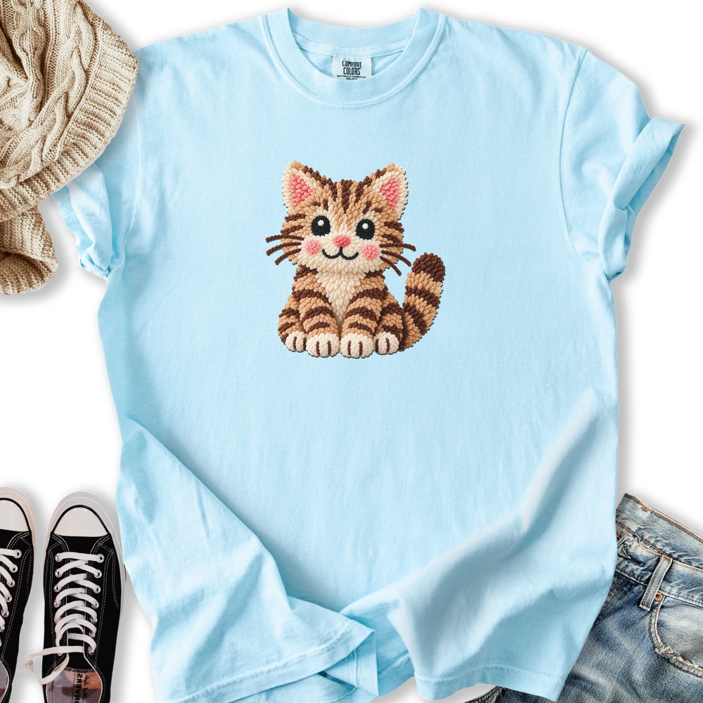 Faux Yarn Cat Relaxed Tee