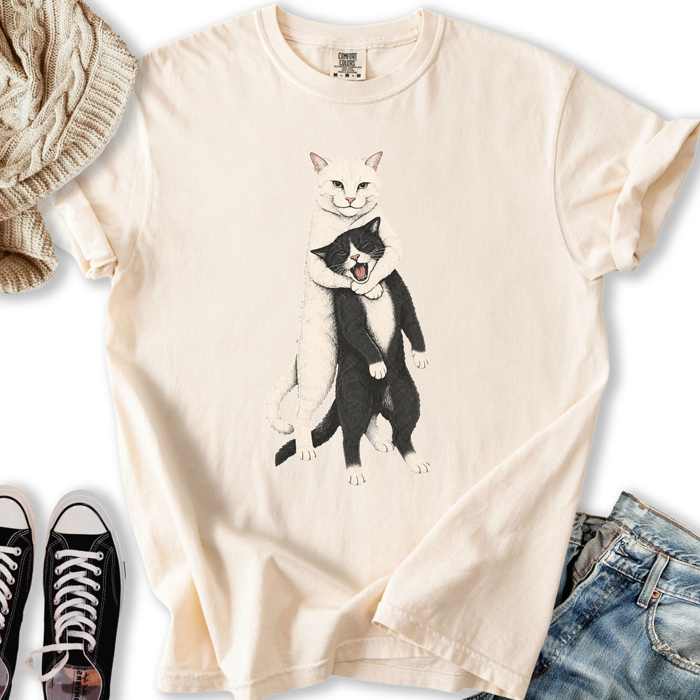 White Cat Headlock T-Shirt