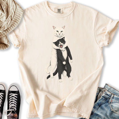 White Cat Headlock T-Shirt