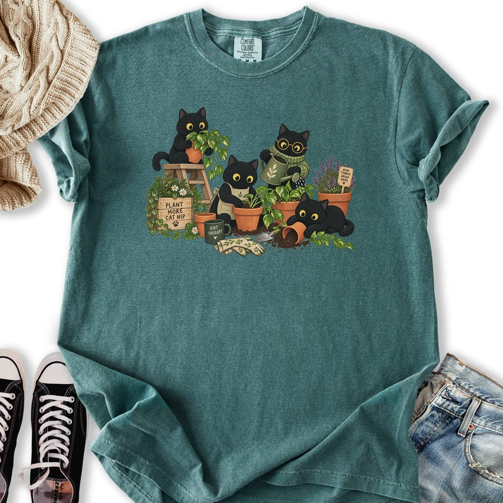 Black Cats Potting Relaxed Tee