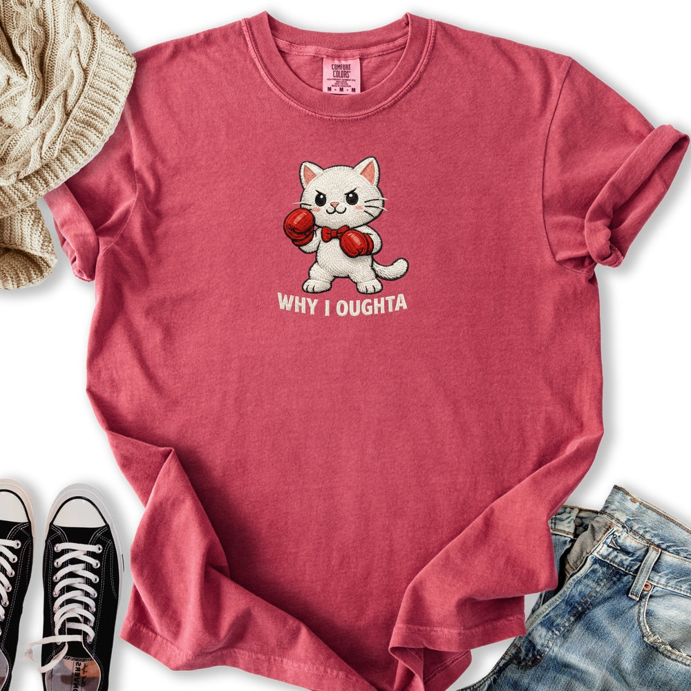 Faux Embroidery Boxer T-Shirt