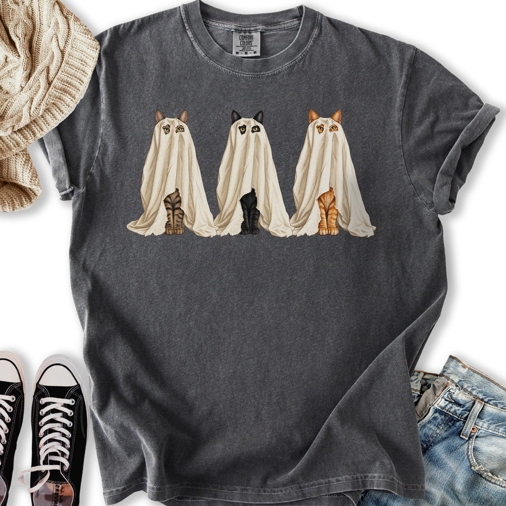 Three Ghost Cats Relaxed Tee