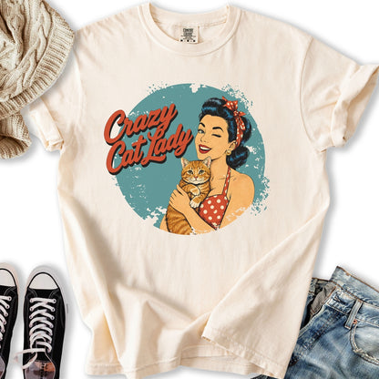 Retro Crazy Cat Lady III Relaxed Tee