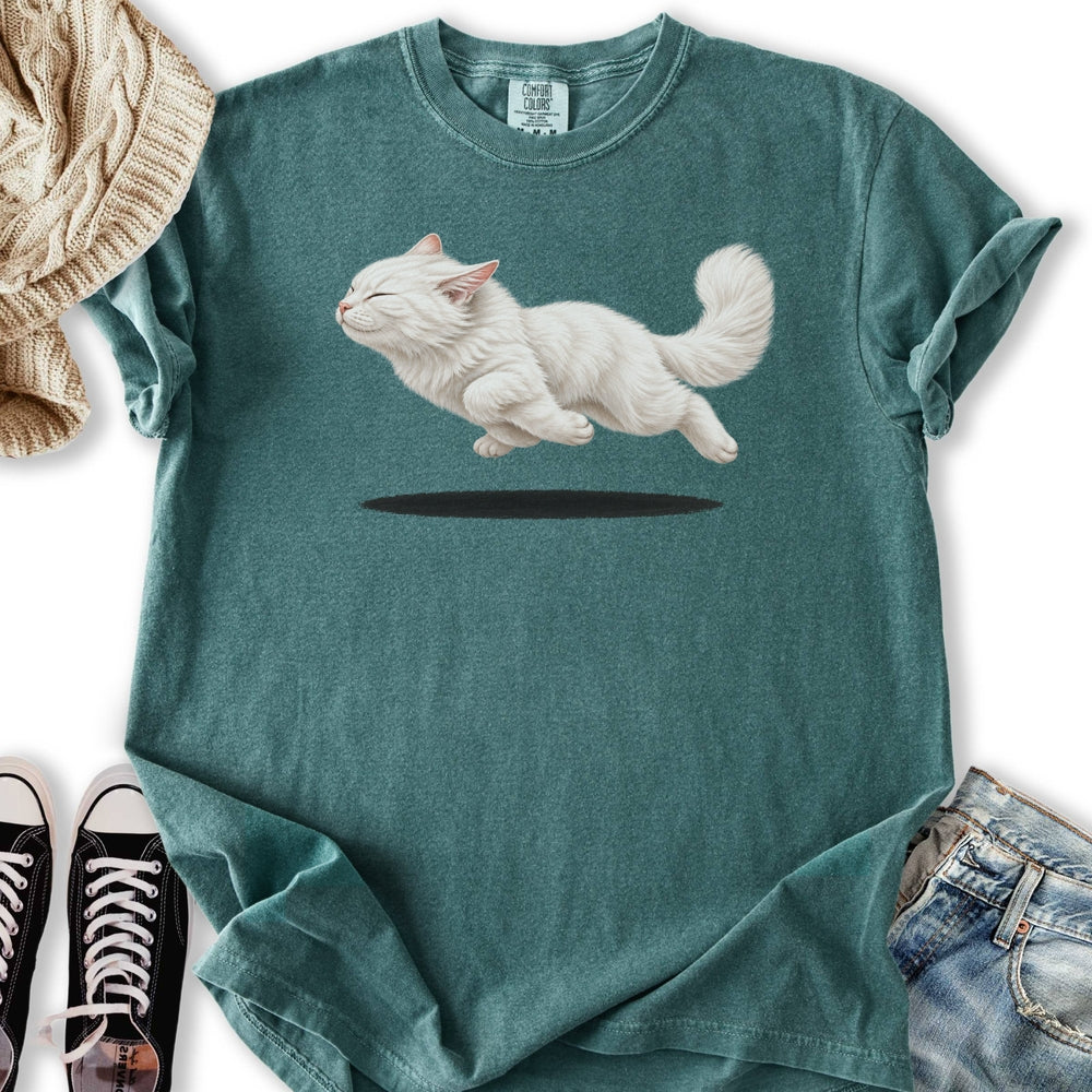 White Cat Zoomies Relaxed Tee