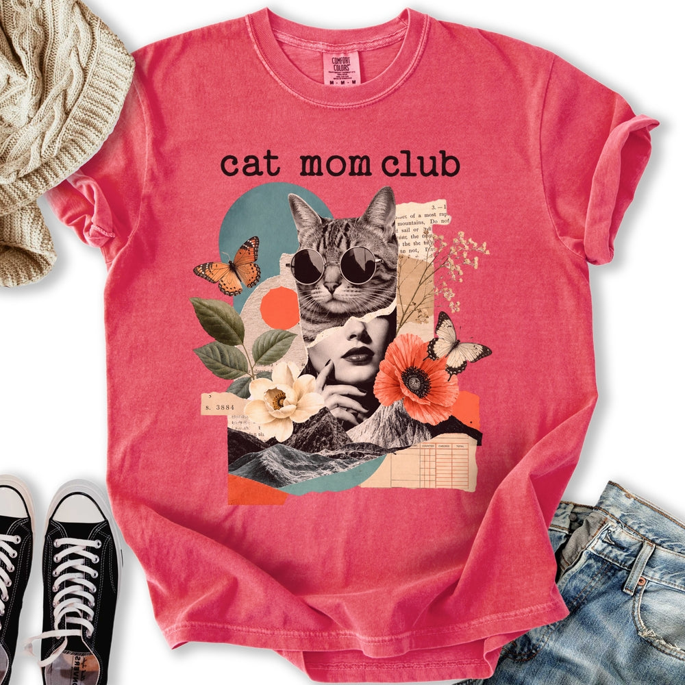 Cat Mom Club Collage T-Shirt