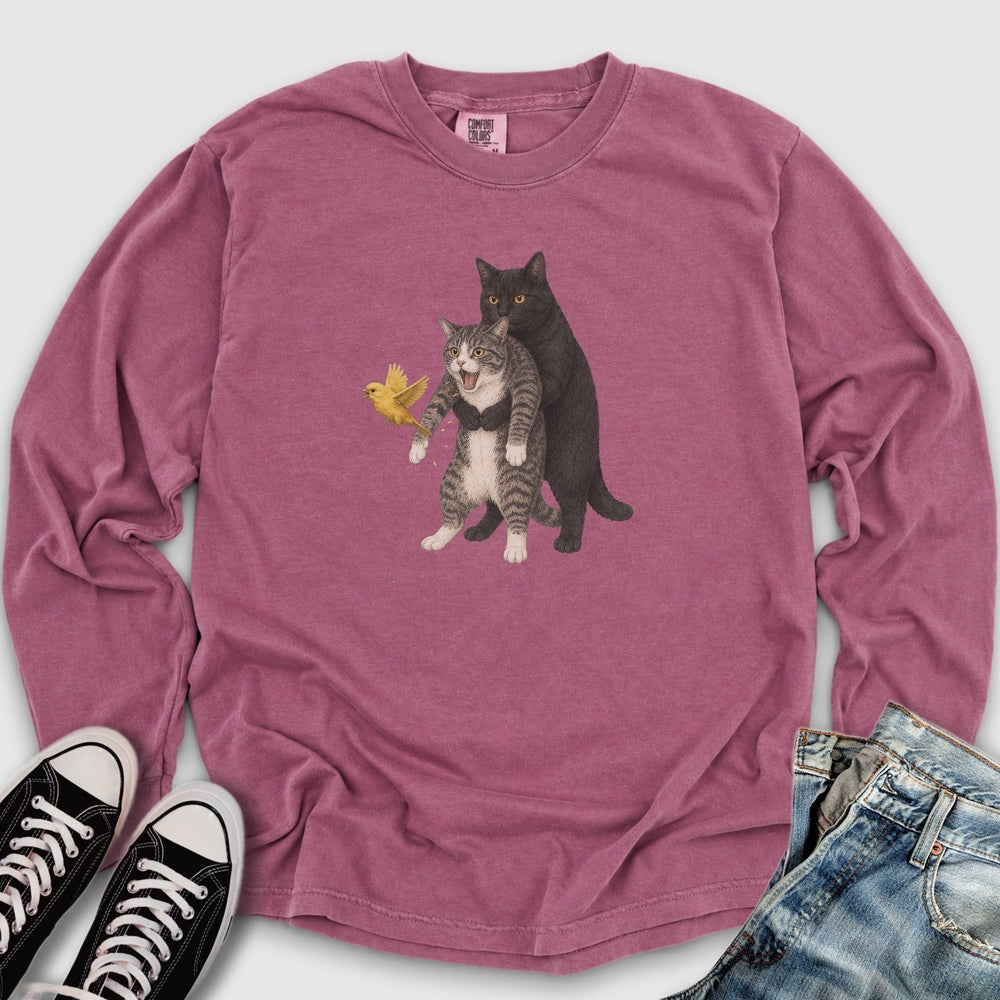 Cat Heimlich Maneuver II Long Sleeve Tee