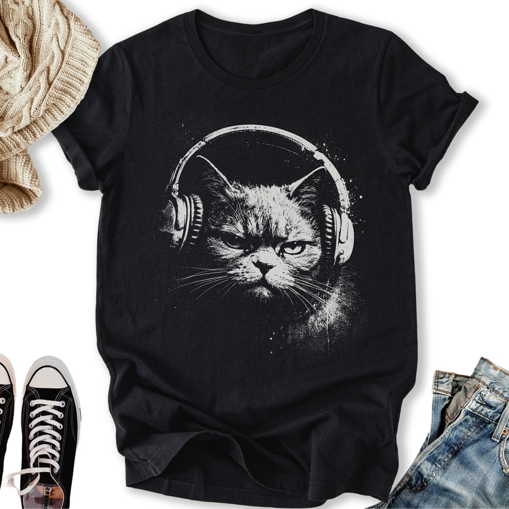 Headphones Cat Classic Tee