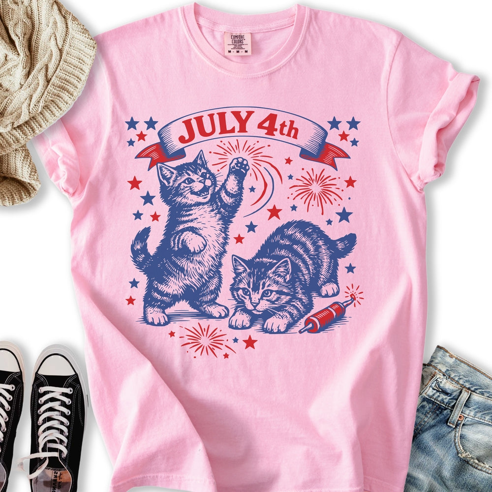 July 4th Kittens T-Shirt
