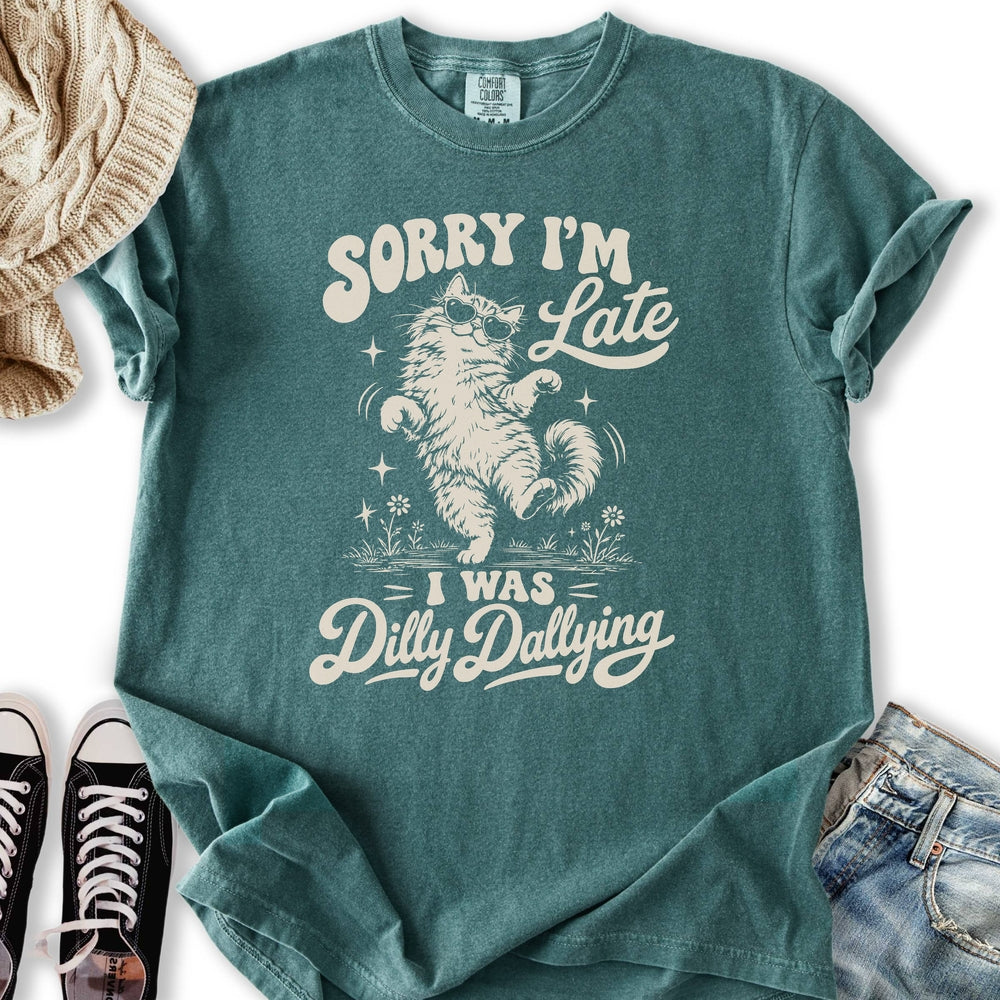 Dilly Dallying Cat Relaxed Tee