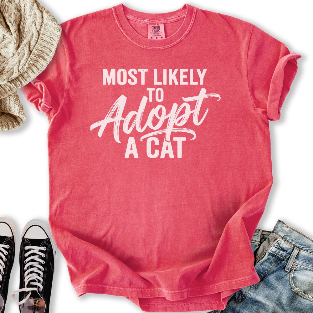 Likely To Adopt Cats T-Shirt