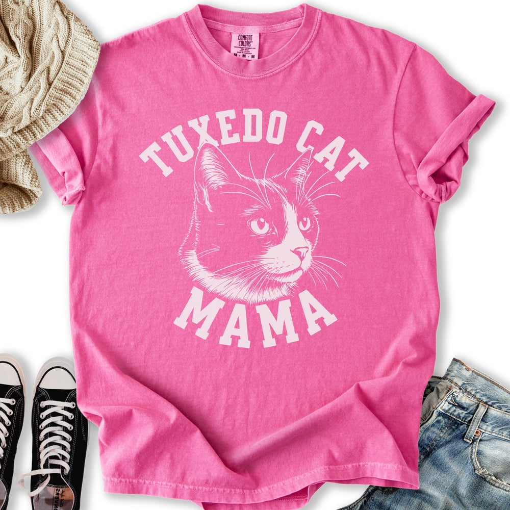 Tuxedo Cat Mama T-Shirt