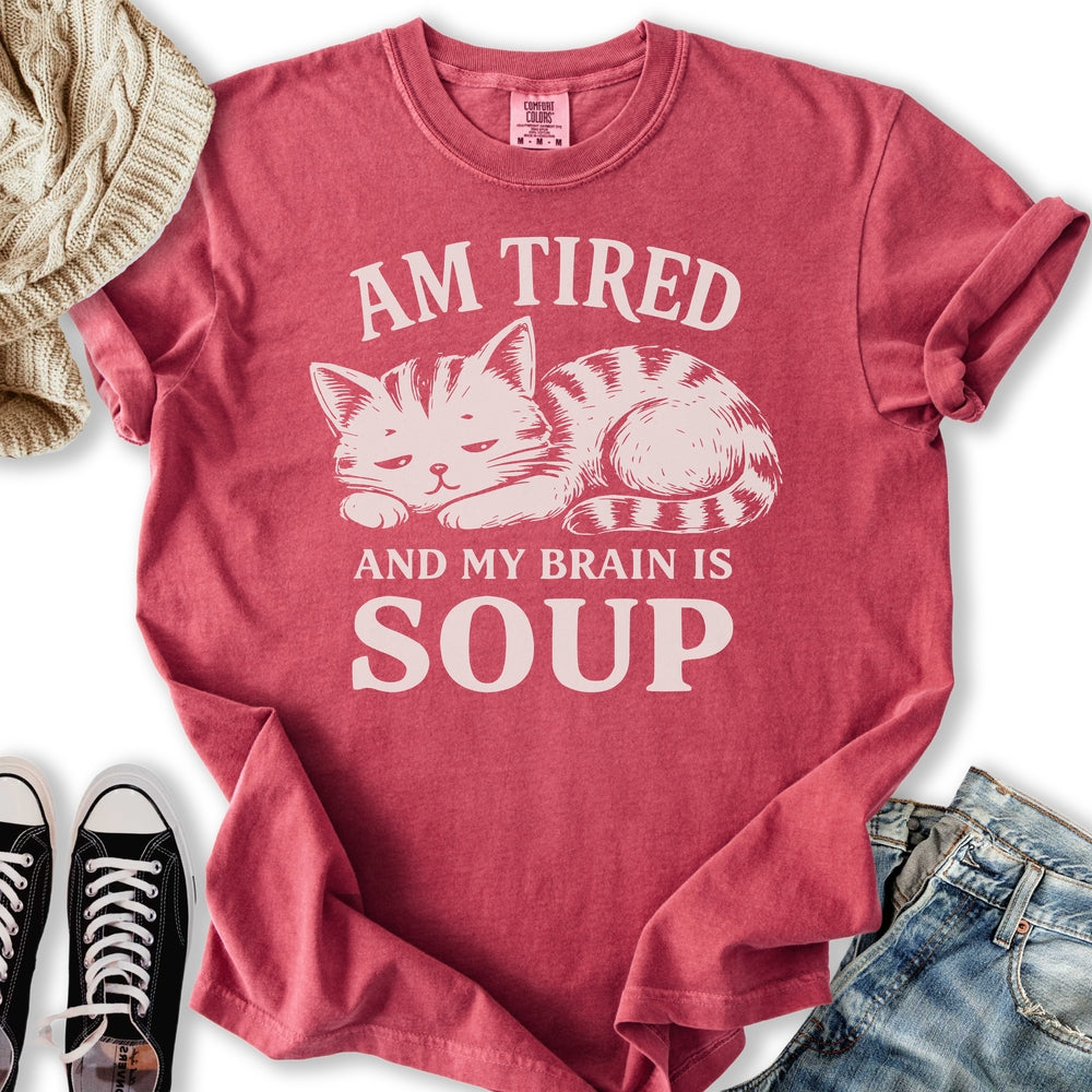 Brain Is Soup Cat T-Shirt