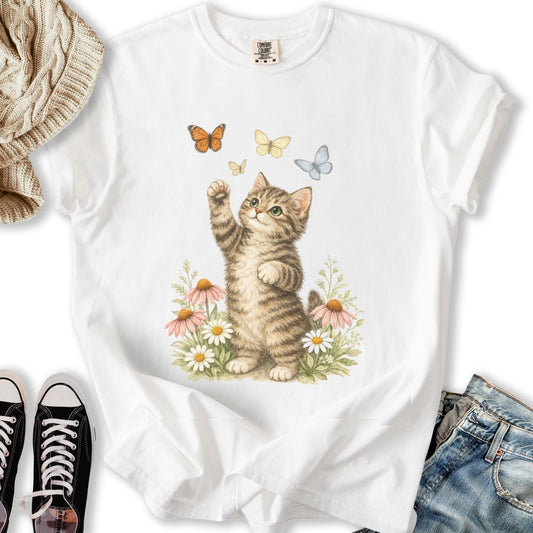Vintage Garden Kitten T-Shirt