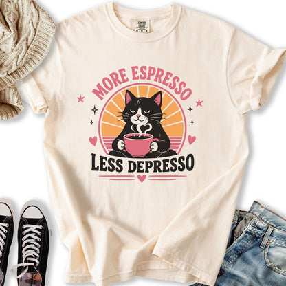More Espresso Black Cat T-Shirt