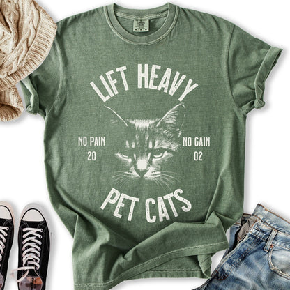 Lift Heavy Pet Cats Relaxed Tee
