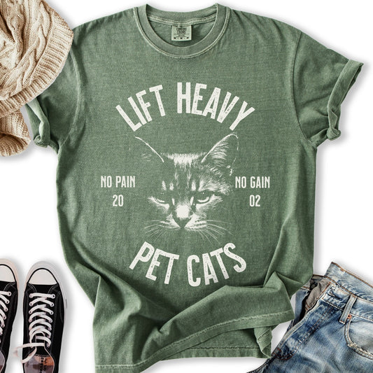 Lift Heavy Pet Cats T-Shirt