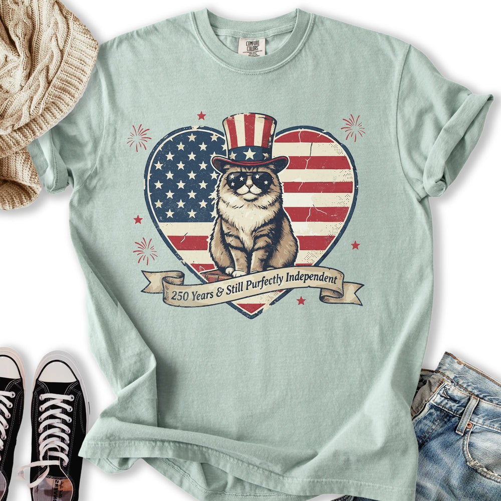 Purfectly Independent Cat T-Shirt