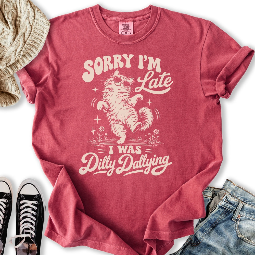 Dilly Dallying Cat Relaxed Tee
