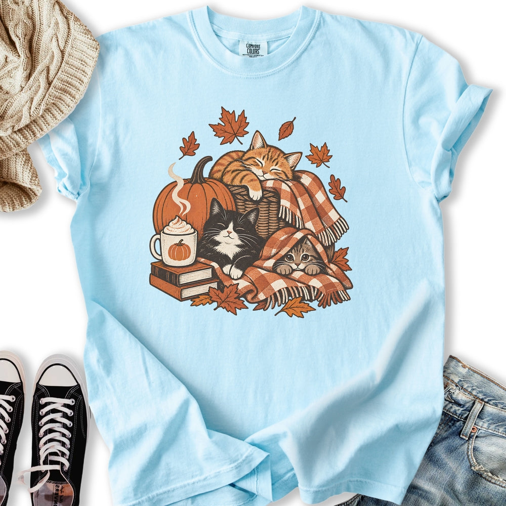 Retro Fall Cats Relaxed Tee