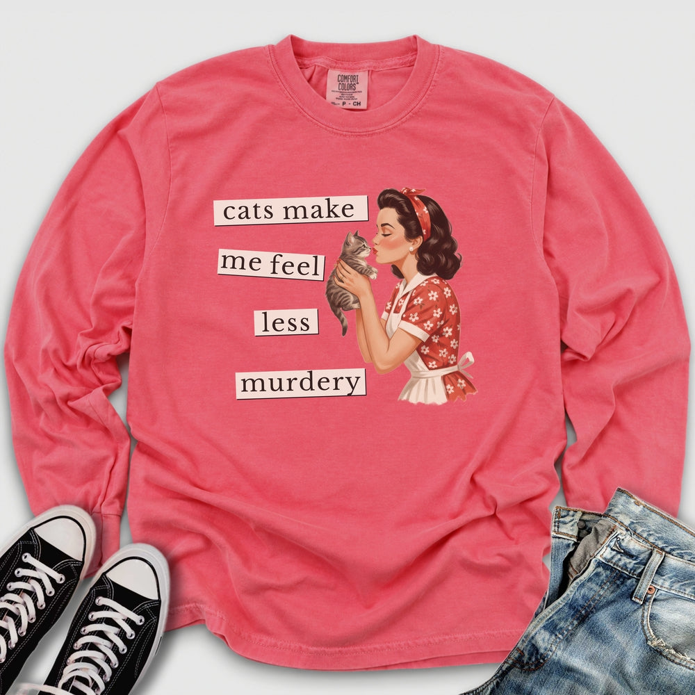 Less Murdery Long Sleeve Tee