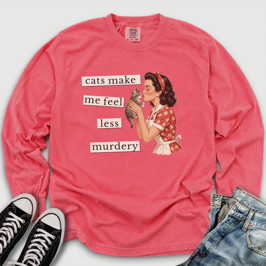 Less Murdery Long Sleeve Tee