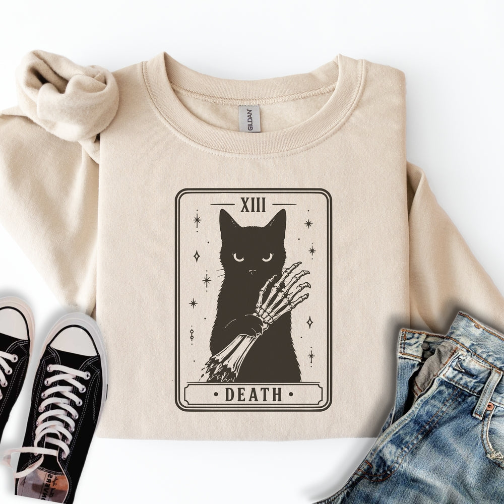 Death Cat Tarot Sweatshirt