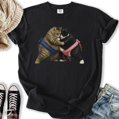 Sumo Wrestling Cats T-Shirt