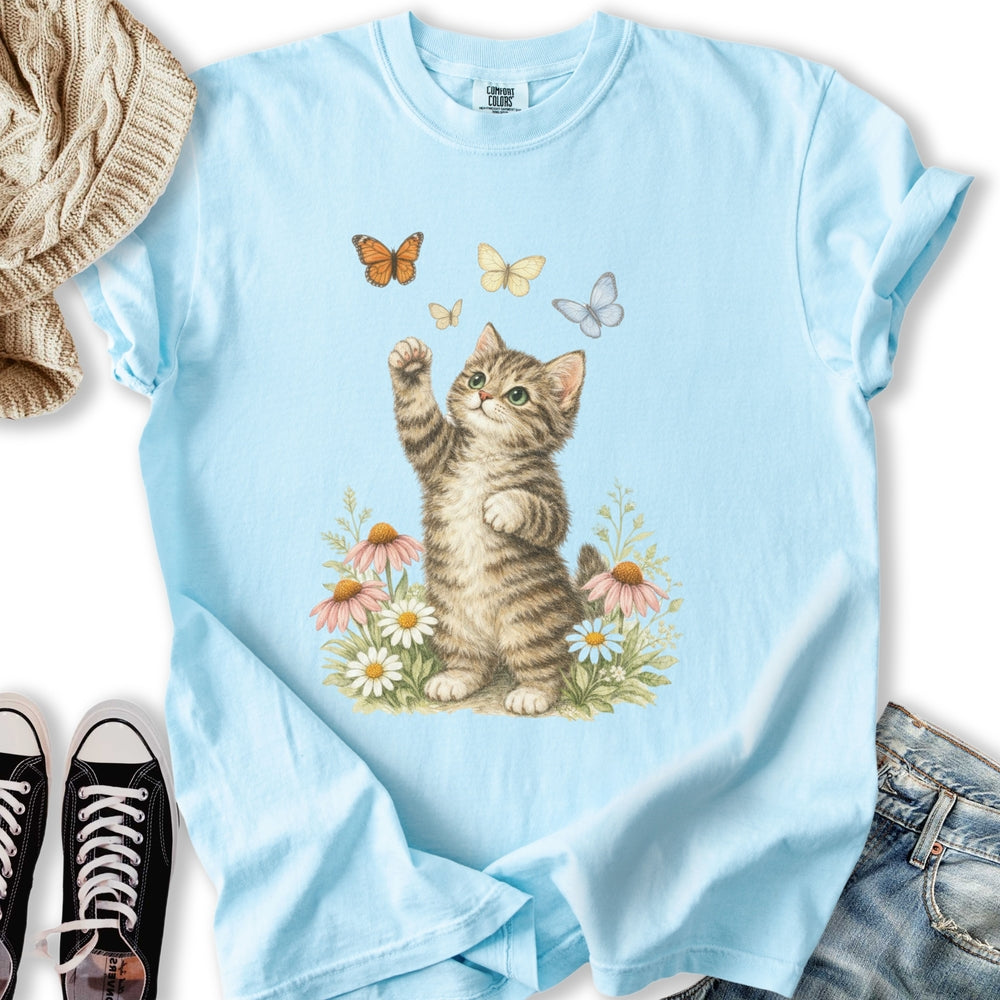 Vintage Garden Kitten T-Shirt