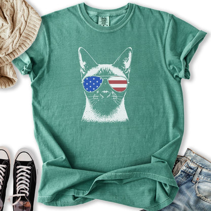 USA Aviator Siamese Cat T-Shirt