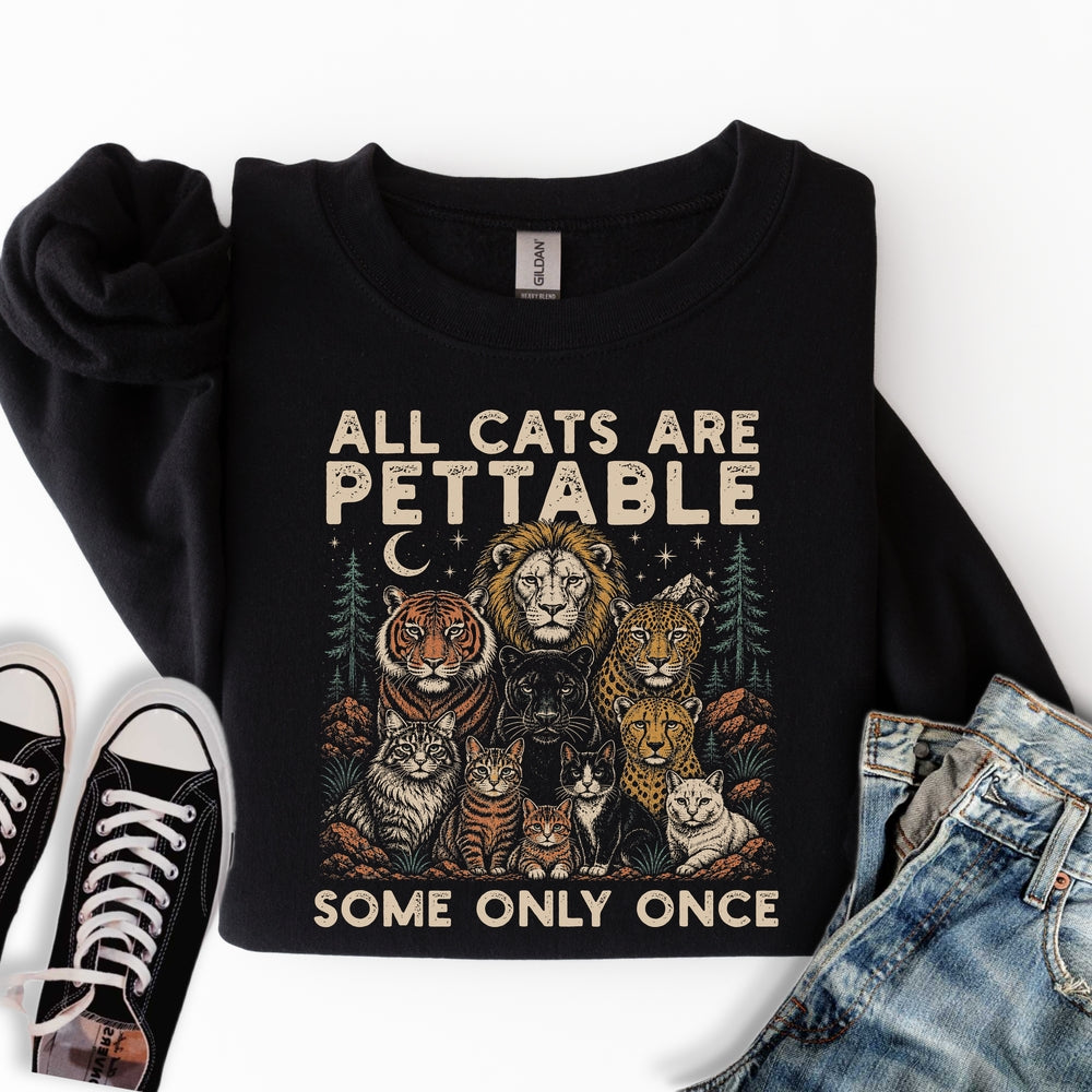 All Cats Are Pettable Sweatshirt