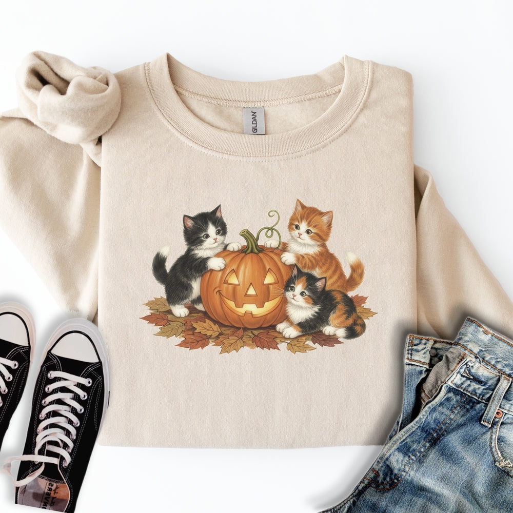 Cute Fall Kittens Sweatshirt