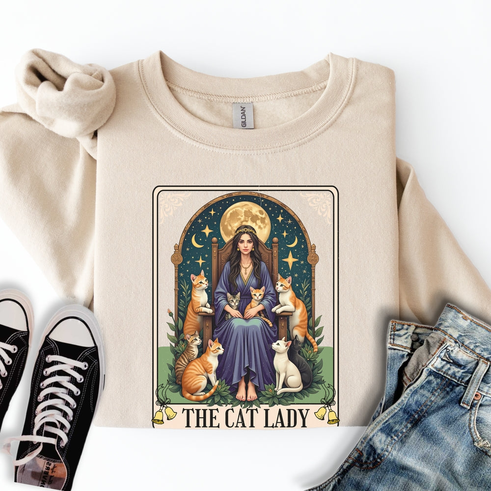 Ginger Cat Lady Tarot Sweatshirt