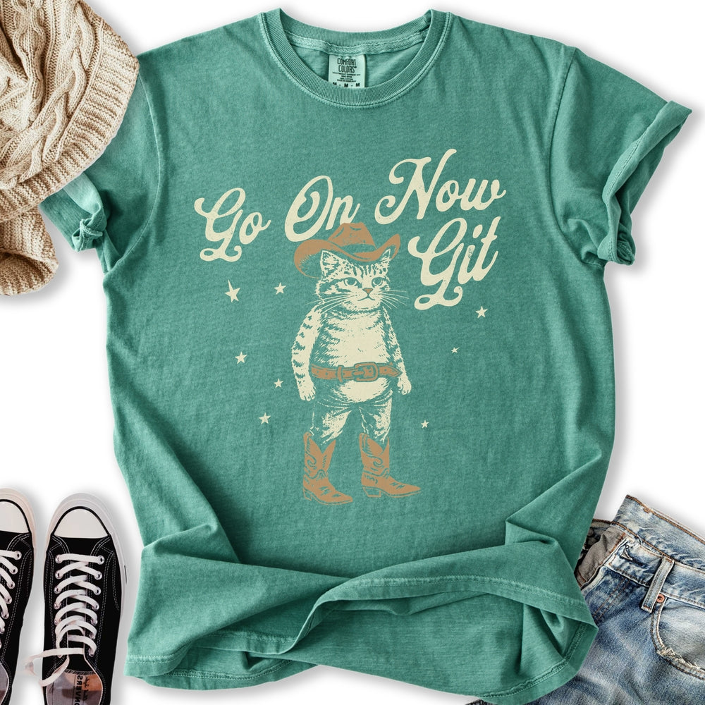 Go On Now Git Cat T-Shirt