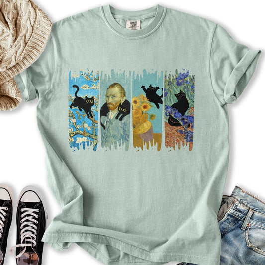 Van Goghs Cat T-Shirt