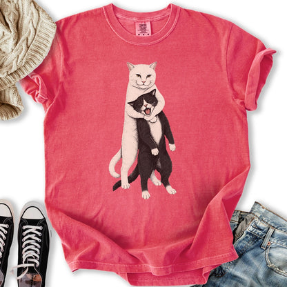 White Cat Headlock T-Shirt