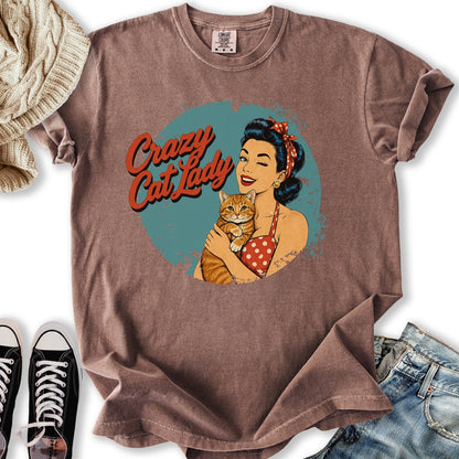 Retro Crazy Cat Lady III Relaxed Tee
