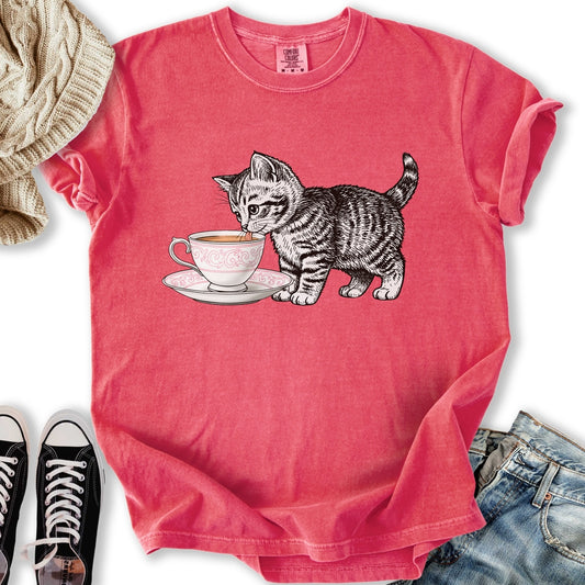 Tea Cup Kitten T-Shirt