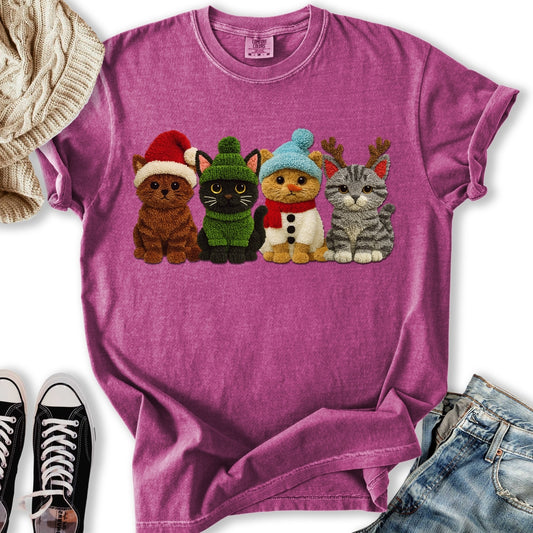 Holiday Yarn Cats T-Shirt