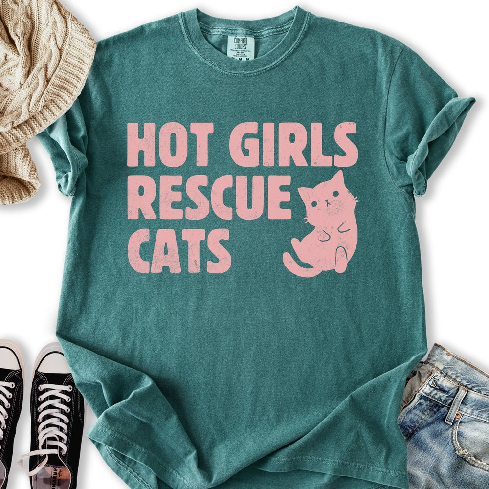 Hot Girls Rescue Cats T-Shirt