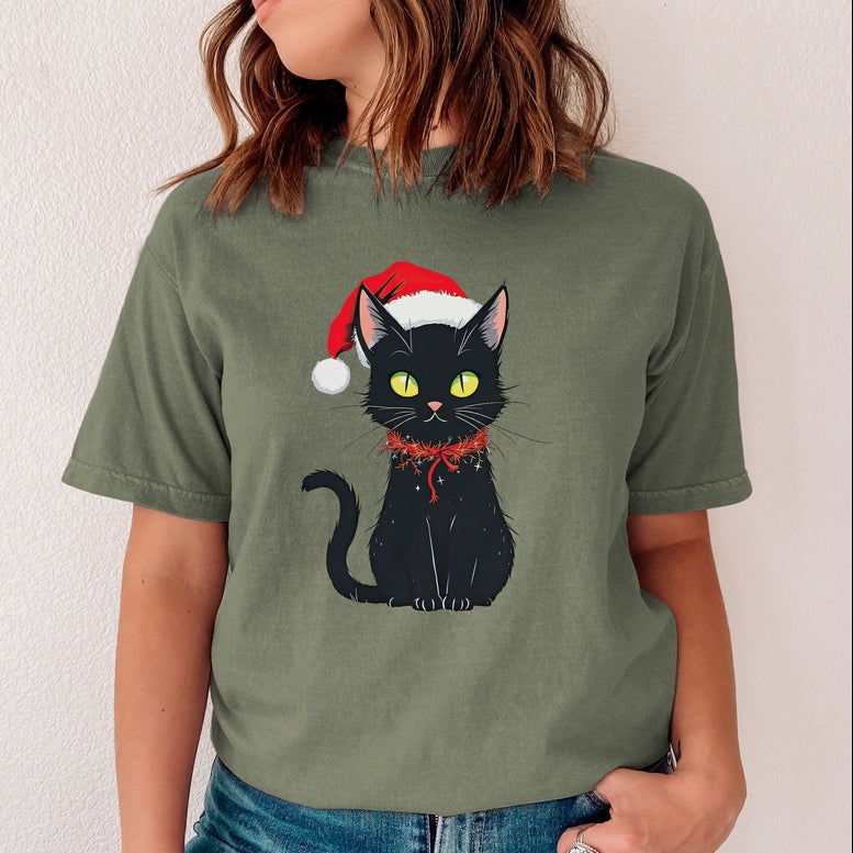 Black Cat Tinsel T-Shirt