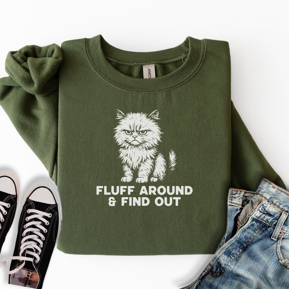 Fluff Around Cat Sweatshirt