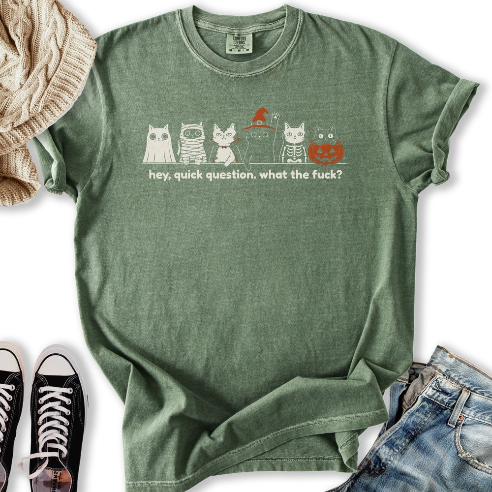 Quick Question Halloween Relaxed Tee